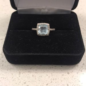 Judith Ripka- Blue gemstone ring